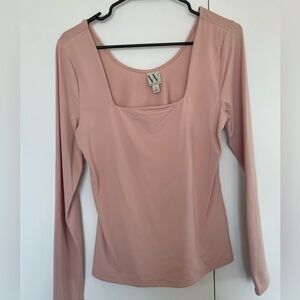 Worthington Blush Long Sleeve Blouse